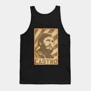 Fidel Castro Retro Propaganda Tank Top